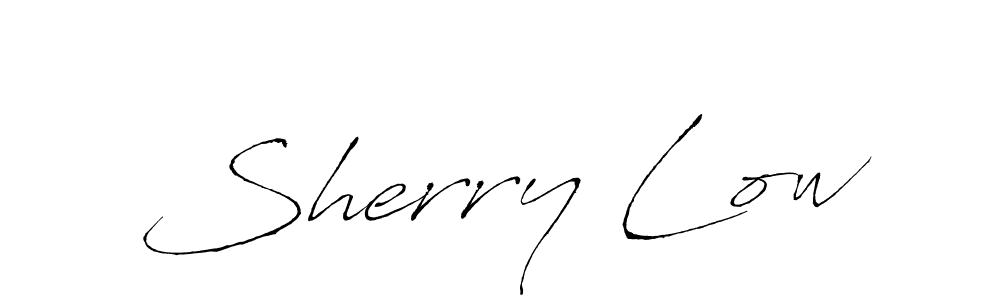 Create a beautiful signature design for name Sherry Low. With this signature (Antro_Vectra) fonts, you can make a handwritten signature for free. Sherry Low signature style 6 images and pictures png