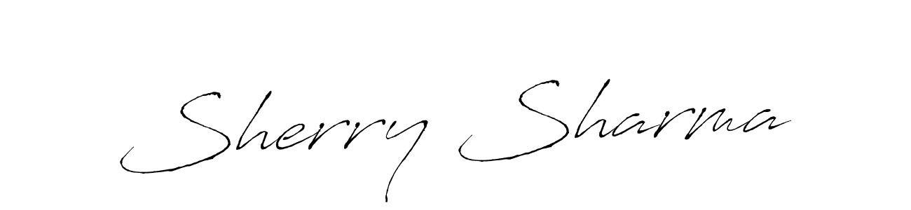 How to make Sherry Sharma signature? Antro_Vectra is a professional autograph style. Create handwritten signature for Sherry Sharma name. Sherry Sharma signature style 6 images and pictures png