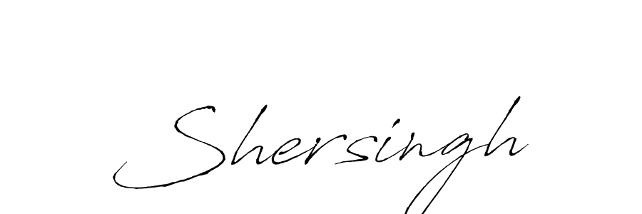 Make a beautiful signature design for name Shersingh. With this signature (Antro_Vectra) style, you can create a handwritten signature for free. Shersingh signature style 6 images and pictures png