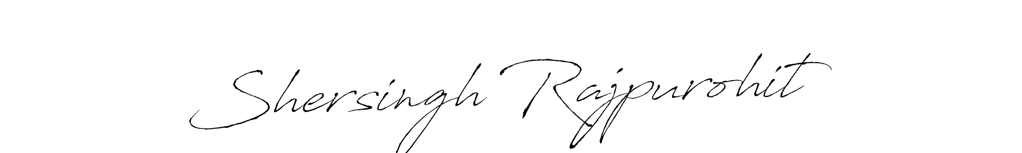 How to make Shersingh Rajpurohit name signature. Use Antro_Vectra style for creating short signs online. This is the latest handwritten sign. Shersingh Rajpurohit signature style 6 images and pictures png