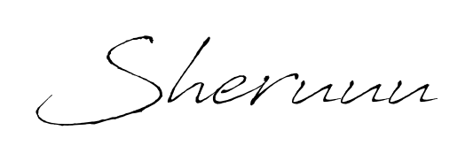 Quickly download Sheruuu name signature in high-resolution PNG using Antro_Vectra style. Ready to insert into PDFs and online applications. Sheruuu signature style 6 images and pictures png