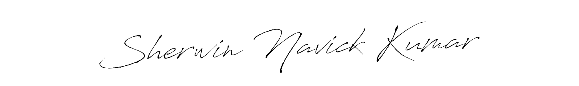 How to make Sherwin Navick Kumar signature? Antro_Vectra is a professional autograph style. Create handwritten signature for Sherwin Navick Kumar name. Sherwin Navick Kumar signature style 6 images and pictures png