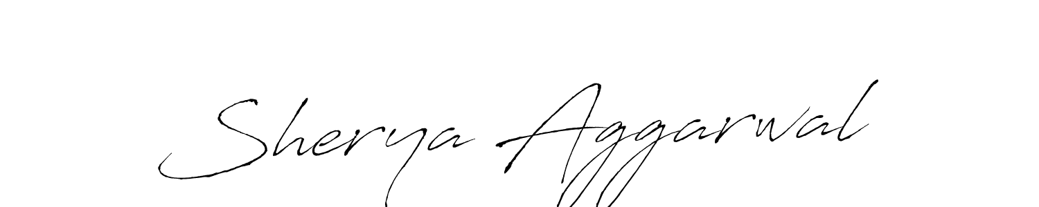 Antro_Vectra is a professional signature style that is perfect for those who want to add a touch of class to their signature. It is also a great choice for those who want to make their signature more unique. Get Sherya Aggarwal name to fancy signature for free. Sherya Aggarwal signature style 6 images and pictures png