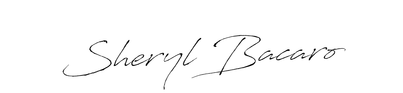 This is the best signature style for the Sheryl Bacaro name. Also you like these signature font (Antro_Vectra). Mix name signature. Sheryl Bacaro signature style 6 images and pictures png