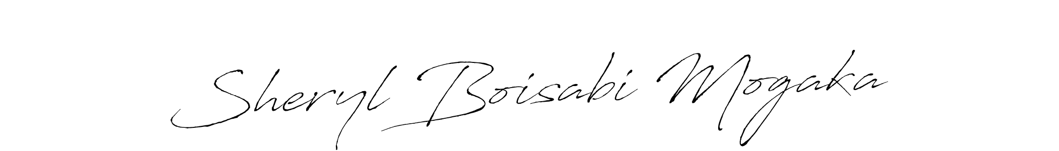 Make a beautiful signature design for name Sheryl Boisabi Mogaka. With this signature (Antro_Vectra) style, you can create a handwritten signature for free. Sheryl Boisabi Mogaka signature style 6 images and pictures png