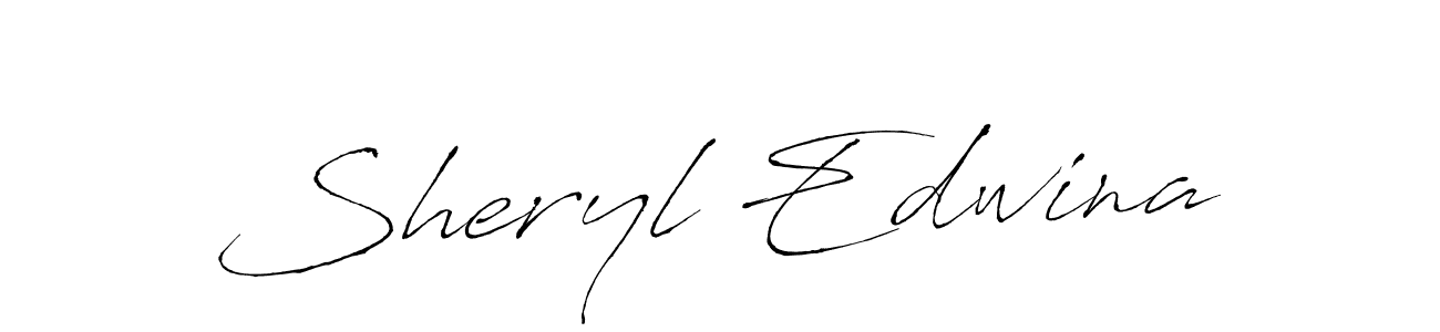 Design your own signature with our free online signature maker. With this signature software, you can create a handwritten (Antro_Vectra) signature for name Sheryl Edwina. Sheryl Edwina signature style 6 images and pictures png