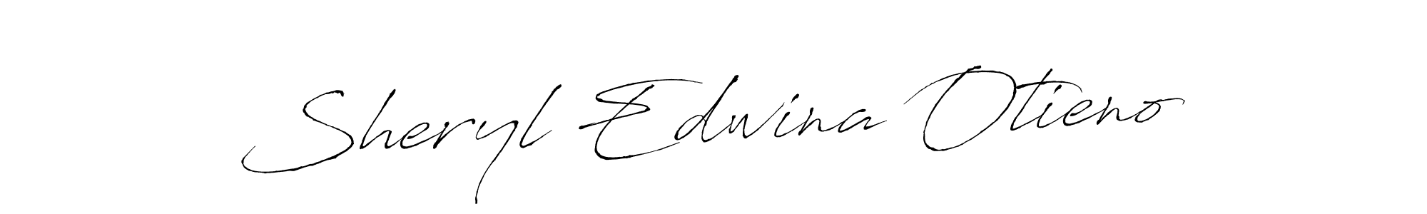 Create a beautiful signature design for name Sheryl Edwina Otieno. With this signature (Antro_Vectra) fonts, you can make a handwritten signature for free. Sheryl Edwina Otieno signature style 6 images and pictures png