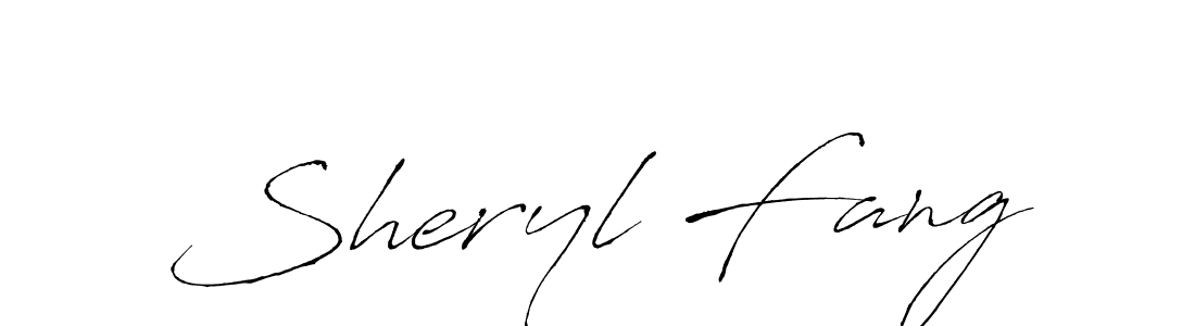See photos of Sheryl Fang official signature by Spectra . Check more albums & portfolios. Read reviews & check more about Antro_Vectra font. Sheryl Fang signature style 6 images and pictures png