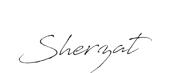 Design your own signature with our free online signature maker. With this signature software, you can create a handwritten (Antro_Vectra) signature for name Sherzat. Sherzat signature style 6 images and pictures png