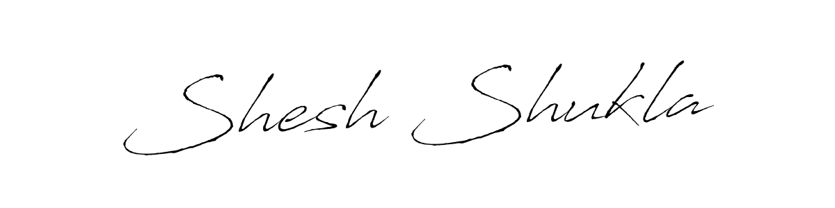 You should practise on your own different ways (Antro_Vectra) to write your name (Shesh Shukla) in signature. don't let someone else do it for you. Shesh Shukla signature style 6 images and pictures png