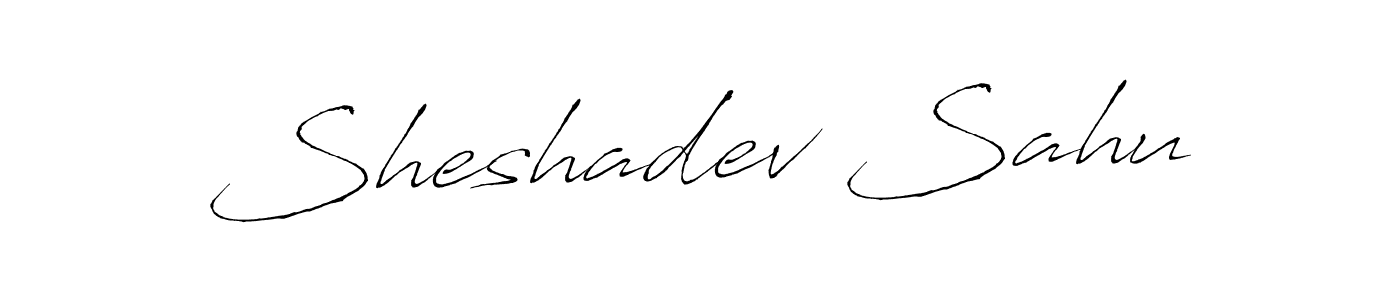 How to make Sheshadev Sahu signature? Antro_Vectra is a professional autograph style. Create handwritten signature for Sheshadev Sahu name. Sheshadev Sahu signature style 6 images and pictures png