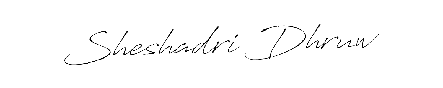 Design your own signature with our free online signature maker. With this signature software, you can create a handwritten (Antro_Vectra) signature for name Sheshadri Dhruw. Sheshadri Dhruw signature style 6 images and pictures png