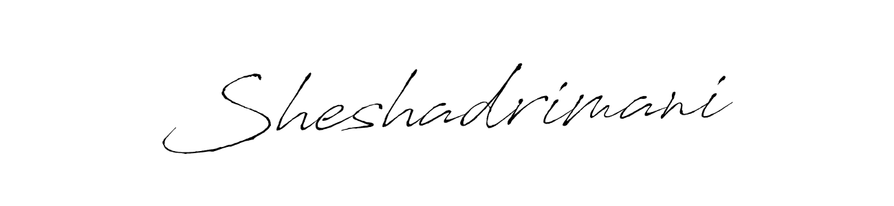 Sheshadrimani stylish signature style. Best Handwritten Sign (Antro_Vectra) for my name. Handwritten Signature Collection Ideas for my name Sheshadrimani. Sheshadrimani signature style 6 images and pictures png