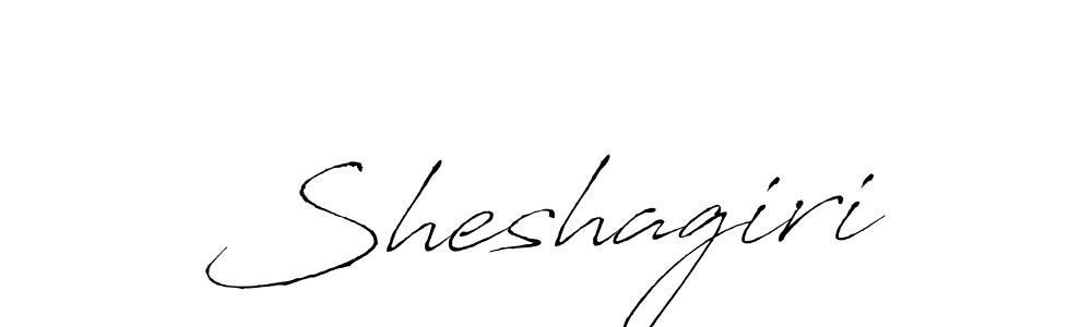 Create a beautiful signature design for name Sheshagiri. With this signature (Antro_Vectra) fonts, you can make a handwritten signature for free. Sheshagiri signature style 6 images and pictures png