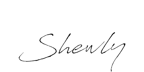 Design your own signature with our free online signature maker. With this signature software, you can create a handwritten (Antro_Vectra) signature for name Shewly. Shewly signature style 6 images and pictures png