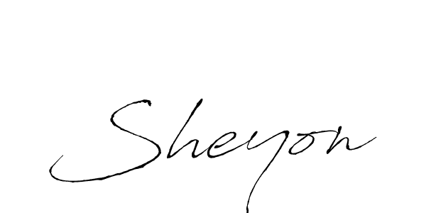 Use a signature maker to create a handwritten signature online. With this signature software, you can design (Antro_Vectra) your own signature for name Sheyon. Sheyon signature style 6 images and pictures png