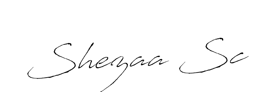 How to make Shezaa Sc signature? Antro_Vectra is a professional autograph style. Create handwritten signature for Shezaa Sc name. Shezaa Sc signature style 6 images and pictures png