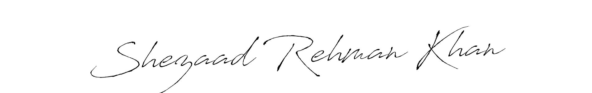 Make a short Shezaad Rehman Khan signature style. Manage your documents anywhere anytime using Antro_Vectra. Create and add eSignatures, submit forms, share and send files easily. Shezaad Rehman Khan signature style 6 images and pictures png