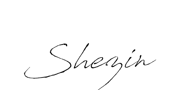 Use a signature maker to create a handwritten signature online. With this signature software, you can design (Antro_Vectra) your own signature for name Shezin. Shezin signature style 6 images and pictures png