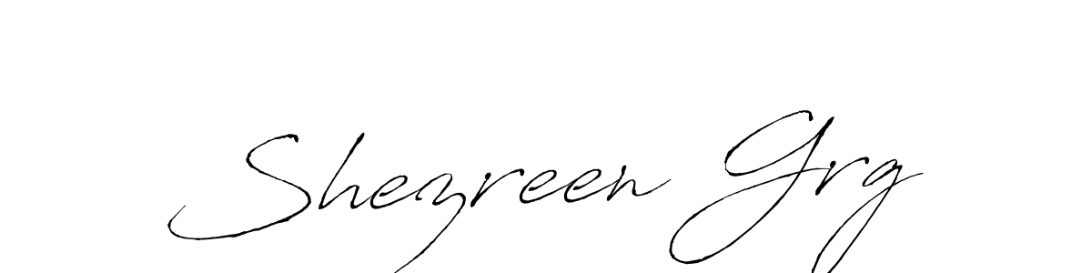 The best way (Antro_Vectra) to make a short signature is to pick only two or three words in your name. The name Shezreen Grg include a total of six letters. For converting this name. Shezreen Grg signature style 6 images and pictures png
