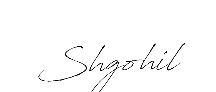 Design your own signature with our free online signature maker. With this signature software, you can create a handwritten (Antro_Vectra) signature for name Shgohil. Shgohil signature style 6 images and pictures png