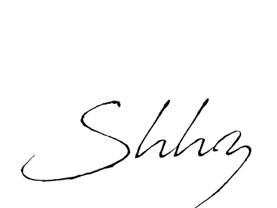 Make a beautiful signature design for name Shhz. With this signature (Antro_Vectra) style, you can create a handwritten signature for free. Shhz signature style 6 images and pictures png