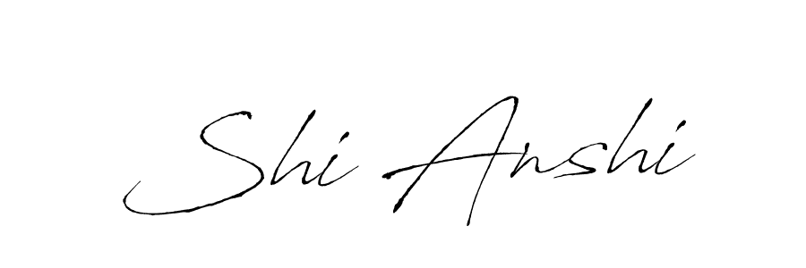 Shi Anshi stylish signature style. Best Handwritten Sign (Antro_Vectra) for my name. Handwritten Signature Collection Ideas for my name Shi Anshi. Shi Anshi signature style 6 images and pictures png