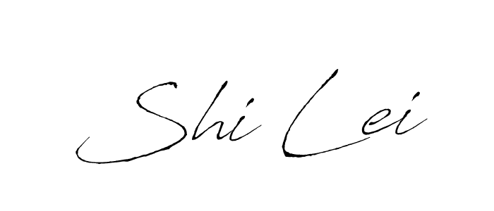 Use a signature maker to create a handwritten signature online. With this signature software, you can design (Antro_Vectra) your own signature for name Shi Lei. Shi Lei signature style 6 images and pictures png