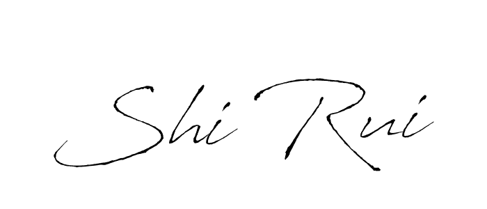 Shi Rui stylish signature style. Best Handwritten Sign (Antro_Vectra) for my name. Handwritten Signature Collection Ideas for my name Shi Rui. Shi Rui signature style 6 images and pictures png