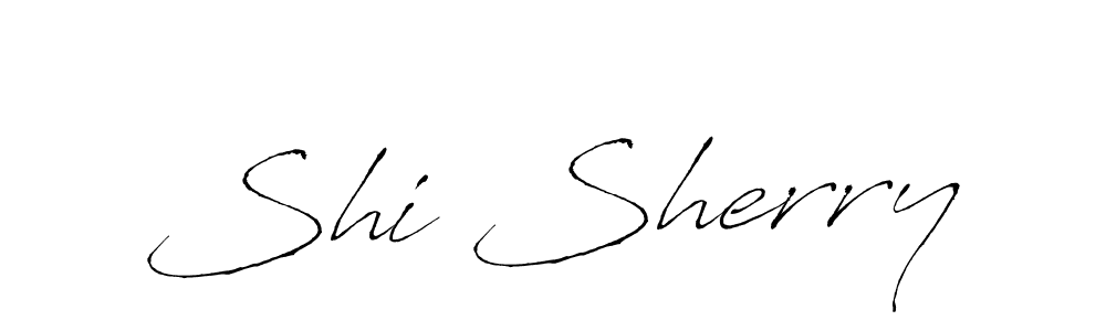 Similarly Antro_Vectra is the best handwritten signature design. Signature creator online .You can use it as an online autograph creator for name Shi Sherry. Shi Sherry signature style 6 images and pictures png