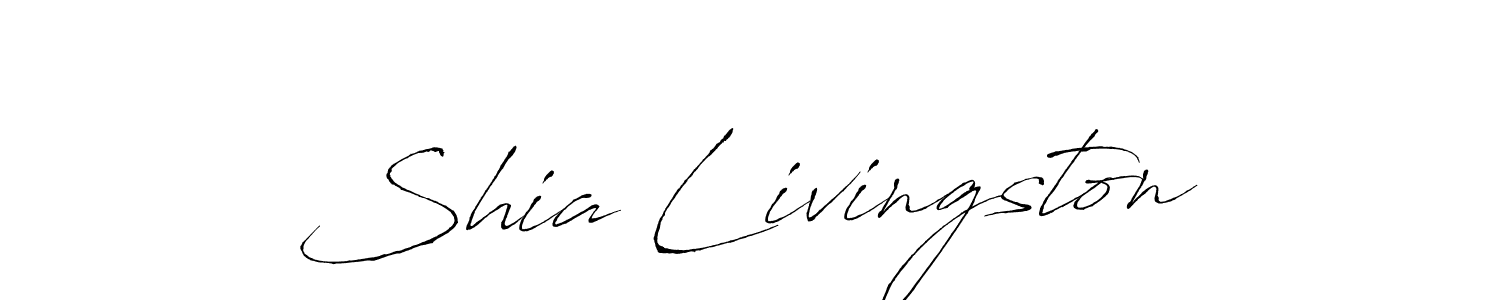 Make a beautiful signature design for name Shia Livingston. With this signature (Antro_Vectra) style, you can create a handwritten signature for free. Shia Livingston signature style 6 images and pictures png