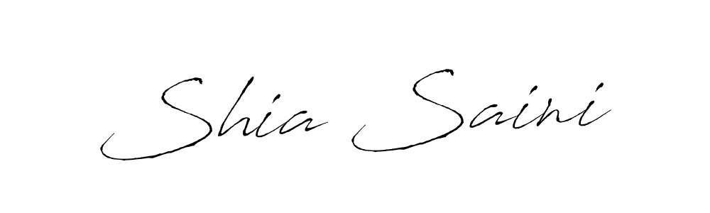 How to make Shia Saini signature? Antro_Vectra is a professional autograph style. Create handwritten signature for Shia Saini name. Shia Saini signature style 6 images and pictures png