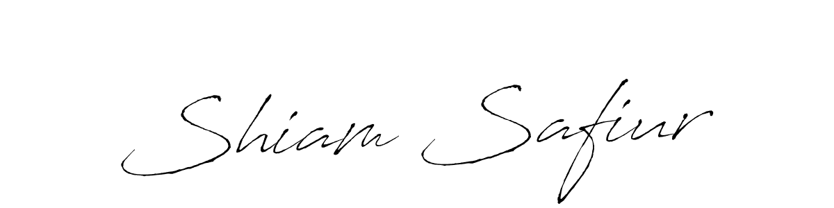 The best way (Antro_Vectra) to make a short signature is to pick only two or three words in your name. The name Shiam Safiur include a total of six letters. For converting this name. Shiam Safiur signature style 6 images and pictures png