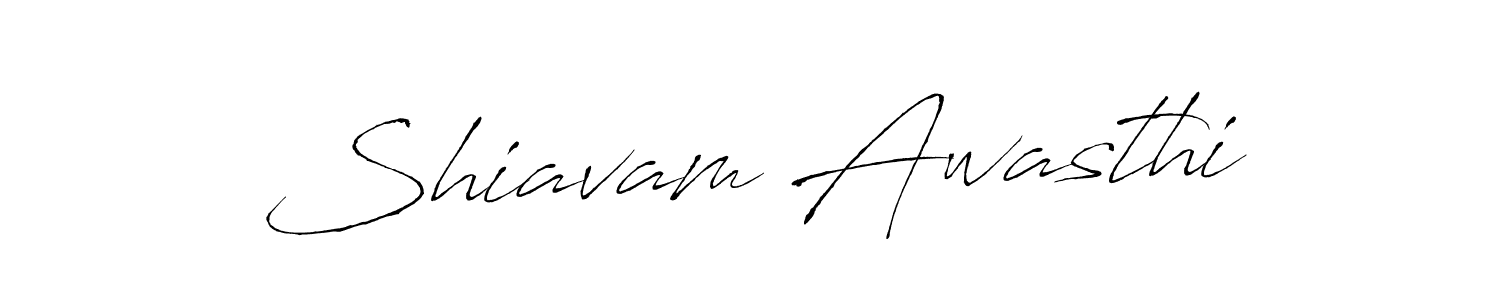 Create a beautiful signature design for name Shiavam Awasthi. With this signature (Antro_Vectra) fonts, you can make a handwritten signature for free. Shiavam Awasthi signature style 6 images and pictures png