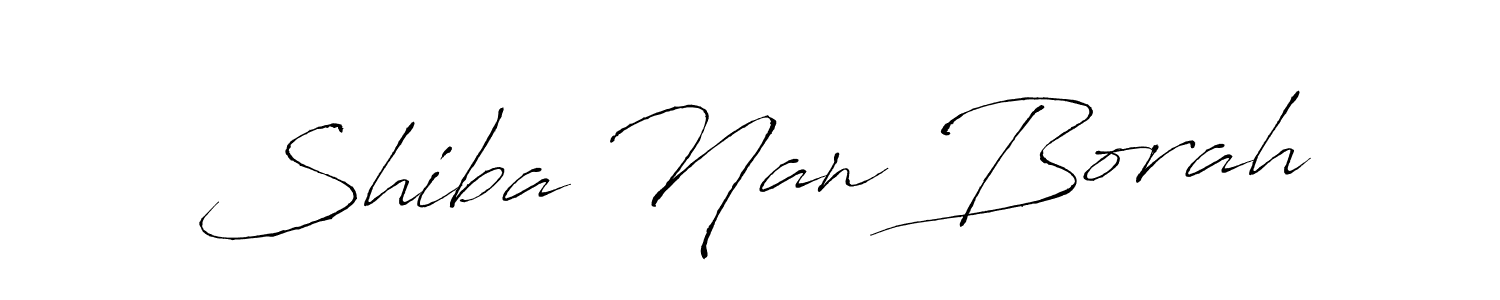 Also we have Shiba Nan Borah name is the best signature style. Create professional handwritten signature collection using Antro_Vectra autograph style. Shiba Nan Borah signature style 6 images and pictures png