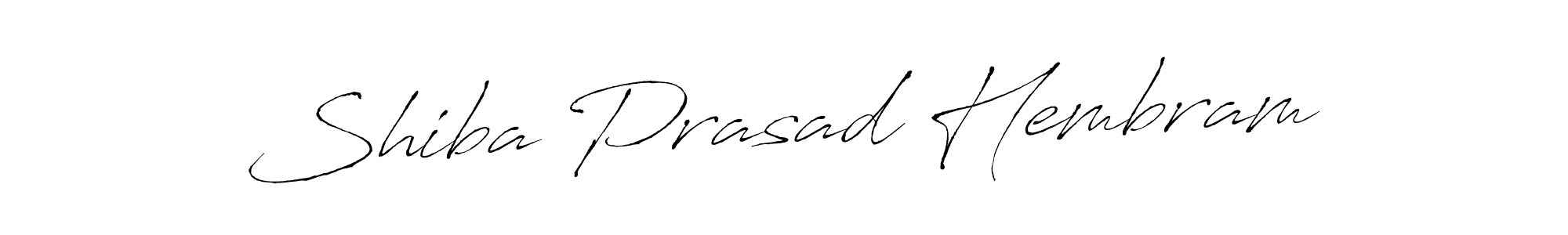 Design your own signature with our free online signature maker. With this signature software, you can create a handwritten (Antro_Vectra) signature for name Shiba Prasad Hembram. Shiba Prasad Hembram signature style 6 images and pictures png