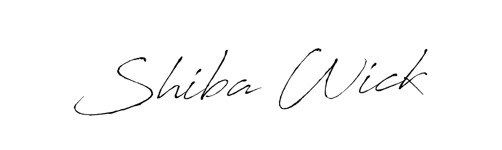 Use a signature maker to create a handwritten signature online. With this signature software, you can design (Antro_Vectra) your own signature for name Shiba Wick. Shiba Wick signature style 6 images and pictures png