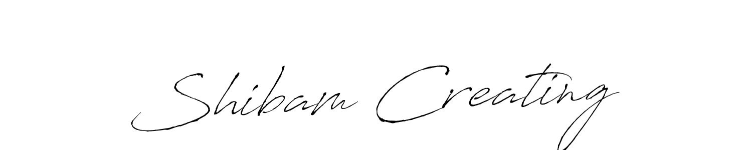 You should practise on your own different ways (Antro_Vectra) to write your name (Shibam Creating) in signature. don't let someone else do it for you. Shibam Creating signature style 6 images and pictures png