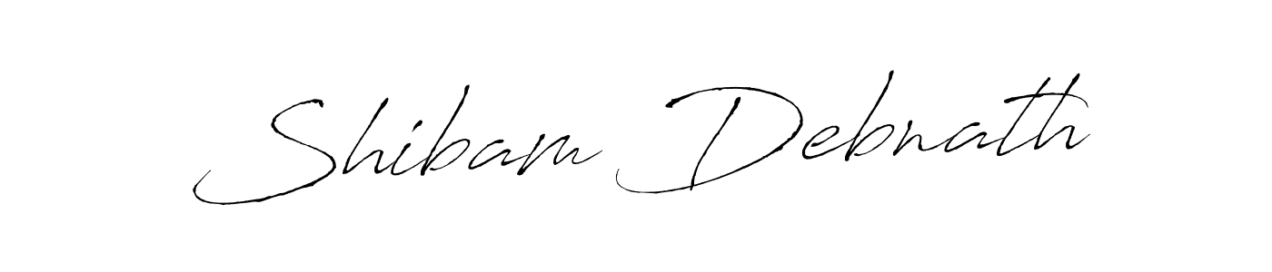 Design your own signature with our free online signature maker. With this signature software, you can create a handwritten (Antro_Vectra) signature for name Shibam Debnath. Shibam Debnath signature style 6 images and pictures png