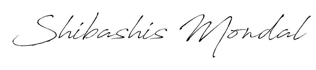 Achieve flawless digital penmanship with Shibashis Mondal name in Antro_Vectra font. The perfect tool for creating online signatures. Shibashis Mondal signature style 6 images and pictures png
