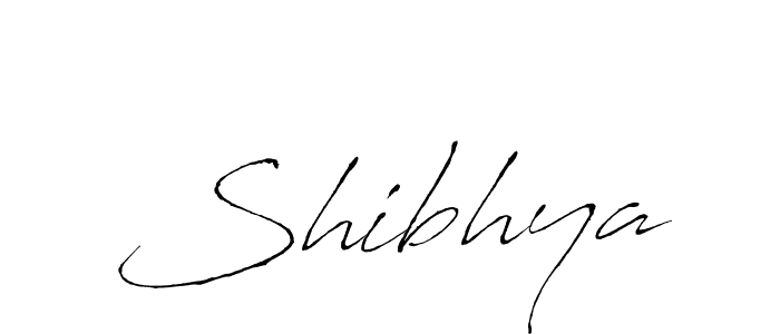 Design your own signature with our free online signature maker. With this signature software, you can create a handwritten (Antro_Vectra) signature for name Shibhya. Shibhya signature style 6 images and pictures png