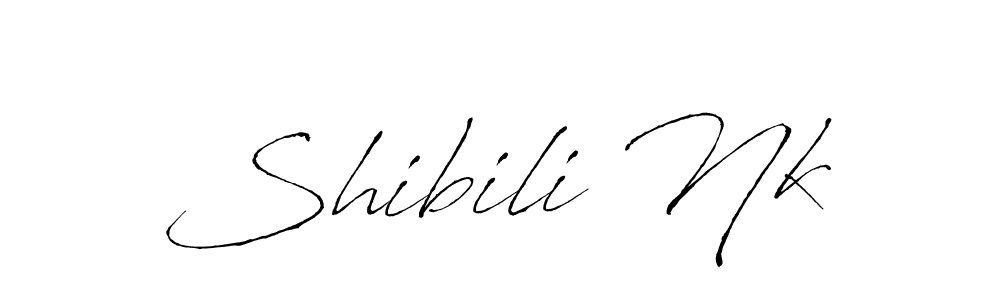 Shibili Nk stylish signature style. Best Handwritten Sign (Antro_Vectra) for my name. Handwritten Signature Collection Ideas for my name Shibili Nk. Shibili Nk signature style 6 images and pictures png