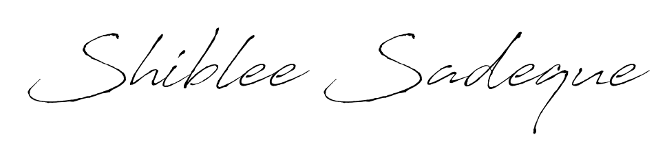 Antro_Vectra is a professional signature style that is perfect for those who want to add a touch of class to their signature. Get Shiblee Sadeque name fancy signature for free. Shiblee Sadeque signature style 6 images and pictures png