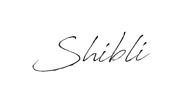 Design your own signature with our free online signature maker. With this signature software, you can create a handwritten (Antro_Vectra) signature for name Shibli. Shibli signature style 6 images and pictures png