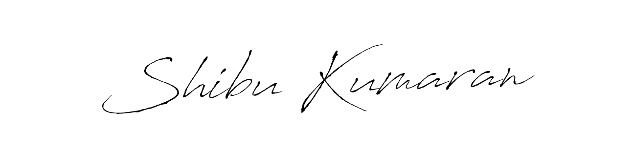 Create a beautiful signature design for name Shibu Kumaran. With this signature (Antro_Vectra) fonts, you can make a handwritten signature for free. Shibu Kumaran signature style 6 images and pictures png