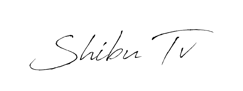 Also we have Shibu Tv name is the best signature style. Create professional handwritten signature collection using Antro_Vectra autograph style. Shibu Tv signature style 6 images and pictures png