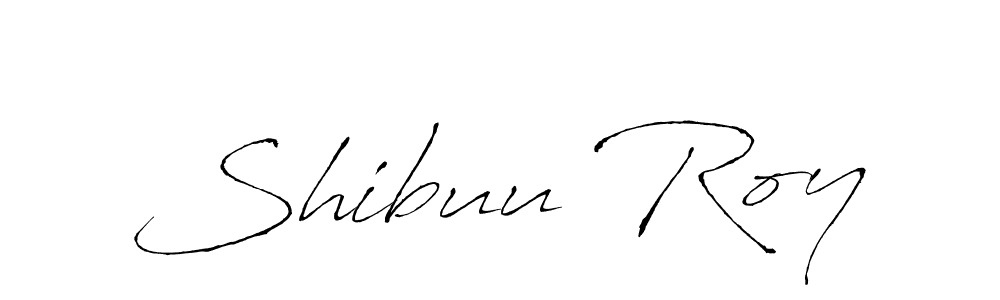 Create a beautiful signature design for name Shibuu Roy. With this signature (Antro_Vectra) fonts, you can make a handwritten signature for free. Shibuu Roy signature style 6 images and pictures png