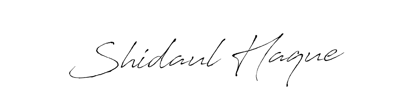 Also You can easily find your signature by using the search form. We will create Shidaul Haque name handwritten signature images for you free of cost using Antro_Vectra sign style. Shidaul Haque signature style 6 images and pictures png