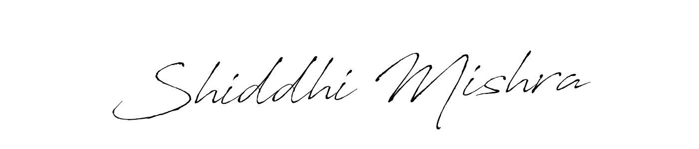 Create a beautiful signature design for name Shiddhi Mishra. With this signature (Antro_Vectra) fonts, you can make a handwritten signature for free. Shiddhi Mishra signature style 6 images and pictures png