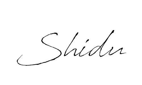 Design your own signature with our free online signature maker. With this signature software, you can create a handwritten (Antro_Vectra) signature for name Shidu. Shidu signature style 6 images and pictures png